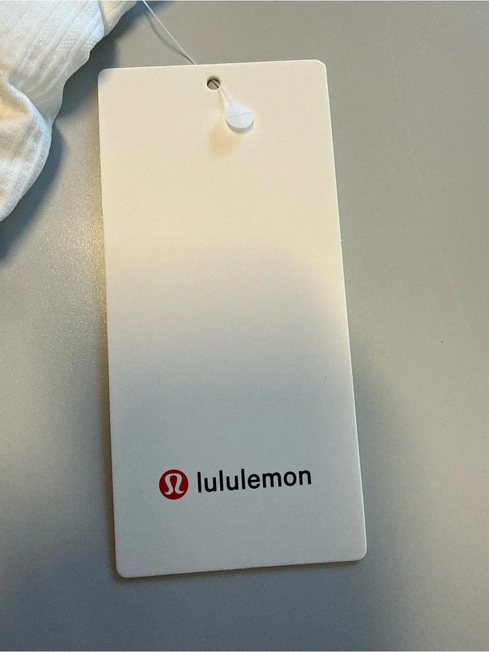 lululemon athletica White Ribbed Tank with Thin Straps